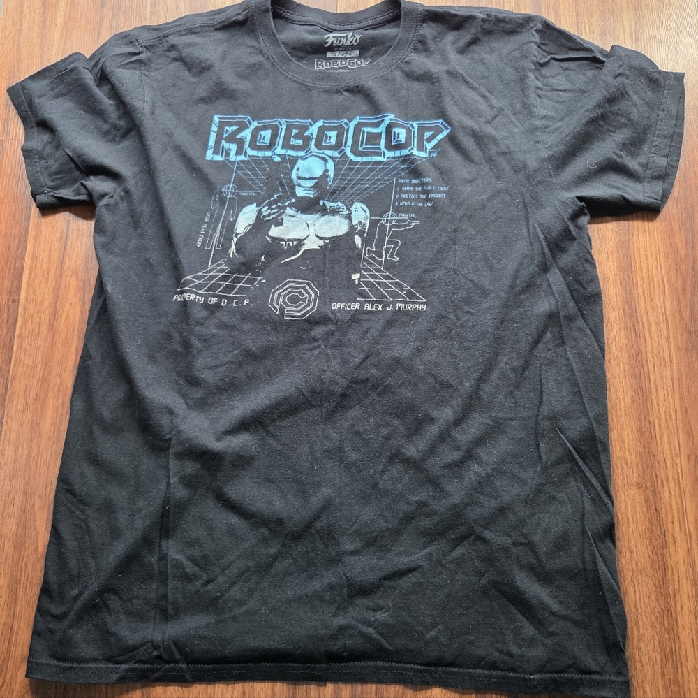 Funko Robo Cop Graphic Tee Short Sleeve Men's Large